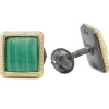 Armenta Green Malachite Cufflinks