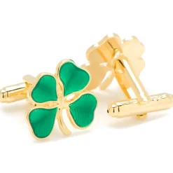 JJ Weston Green Shamrock Cufflinks