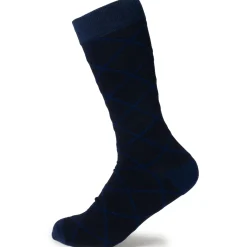 Ox and Bull Trading Co. Grid Navy Men's Socks