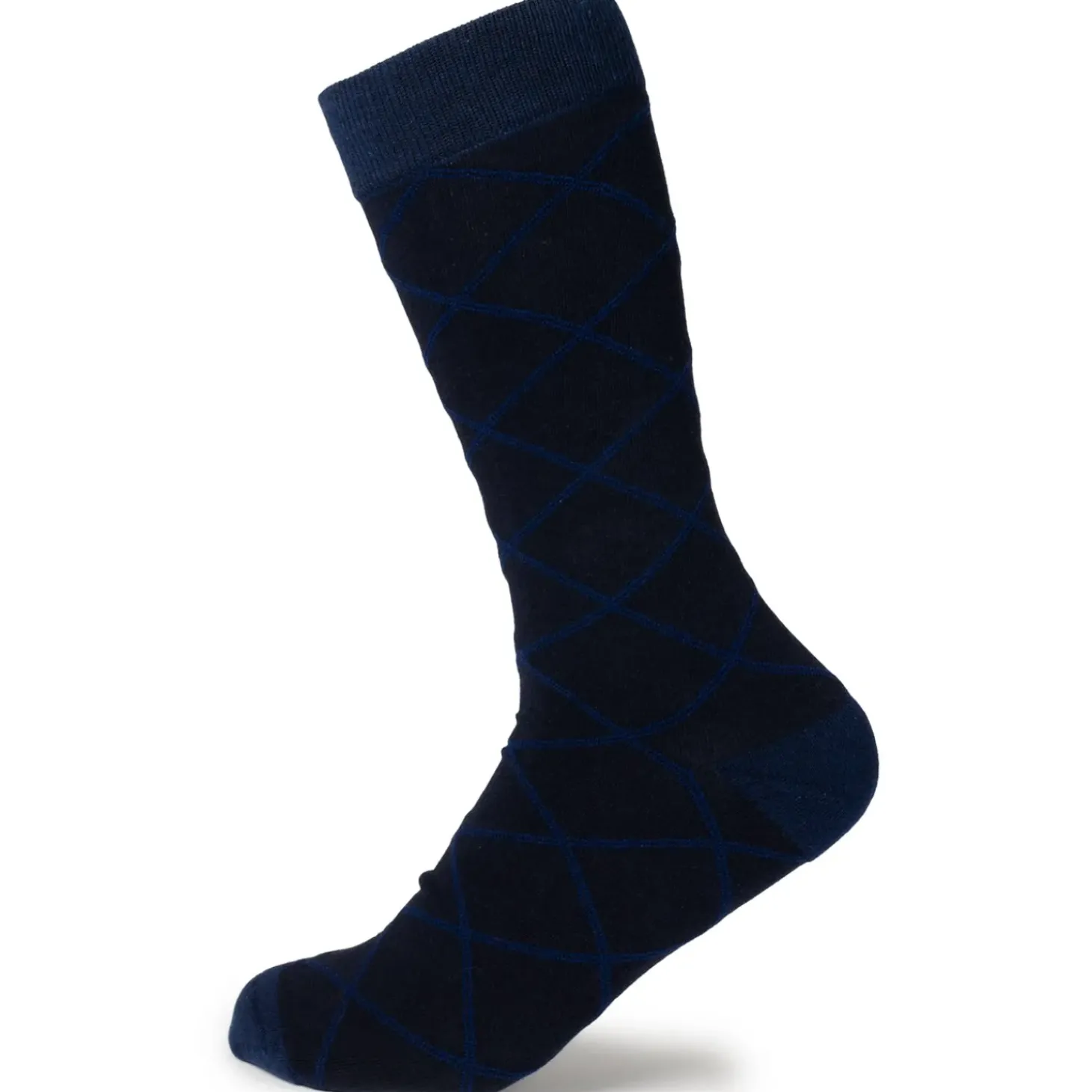Ox and Bull Trading Co. Grid Navy Men's Socks