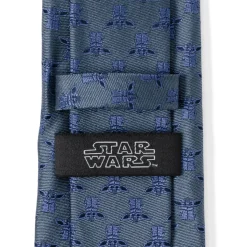 Star Wars Grogu Blue Tonal Men's Tie