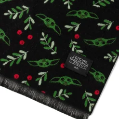 Star Wars Grogu Holiday Black Scarf