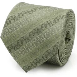 Star Wars Grogu Outline Stripe Sage Green Men's Tie