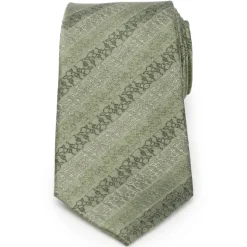 Star Wars Grogu Outline Stripe Sage Green Men's Tie
