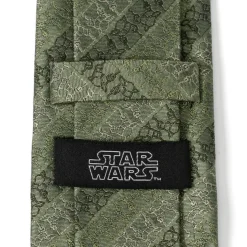 Star Wars Grogu Outline Stripe Sage Green Men's Tie