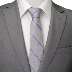 Marvel Guardians of the Galaxy Gray Stripe Tie