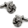 Ox and Bull Trading Co. Gunmetal Knot Cufflinks