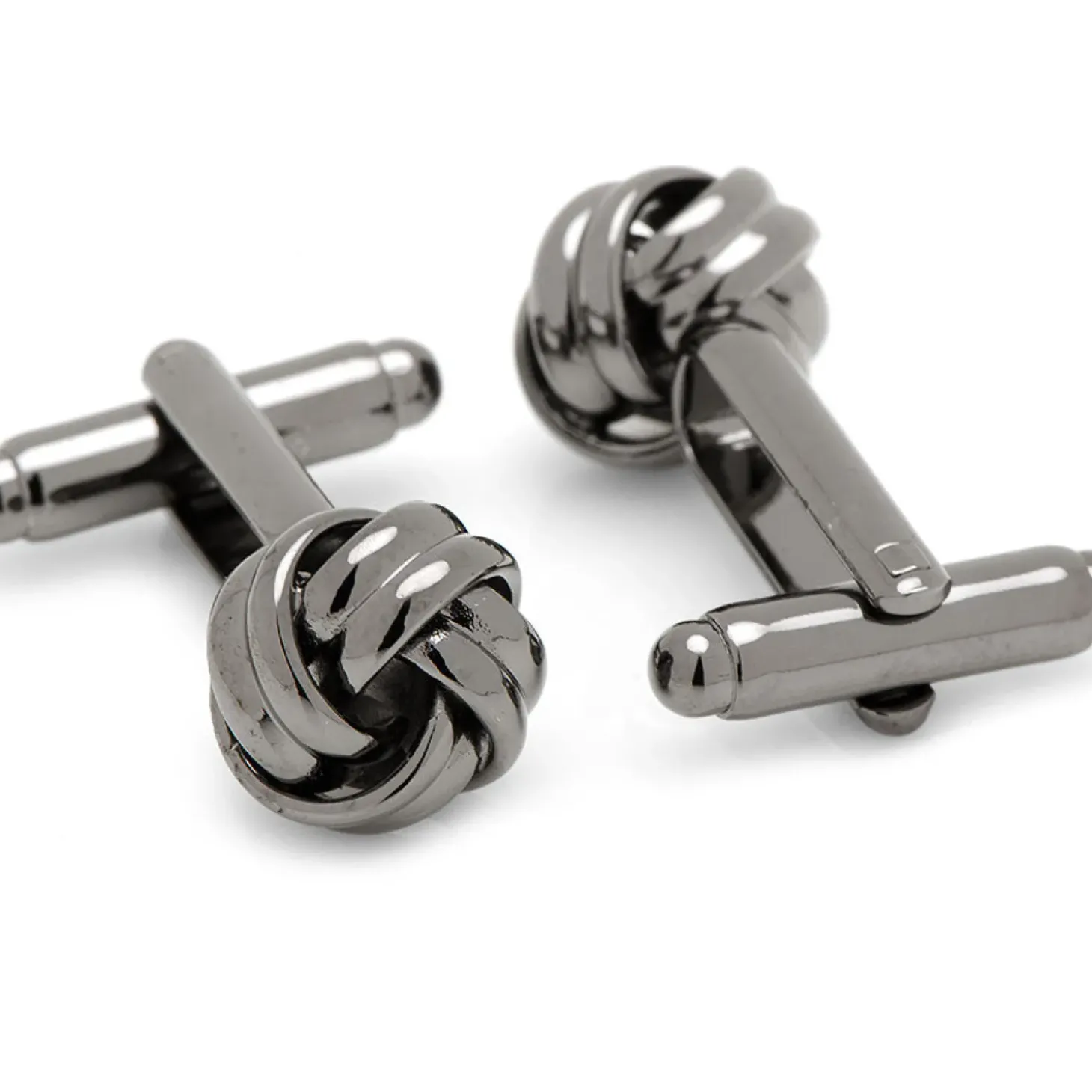 Ox and Bull Trading Co. Gunmetal Knot Cufflinks