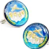 Ox and Bull Trading Co. Hand Painted South Dakota State Quarter Cufflinks