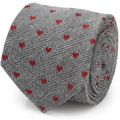 Cufflinks, Inc. Herringbone Heart Men's Tie
