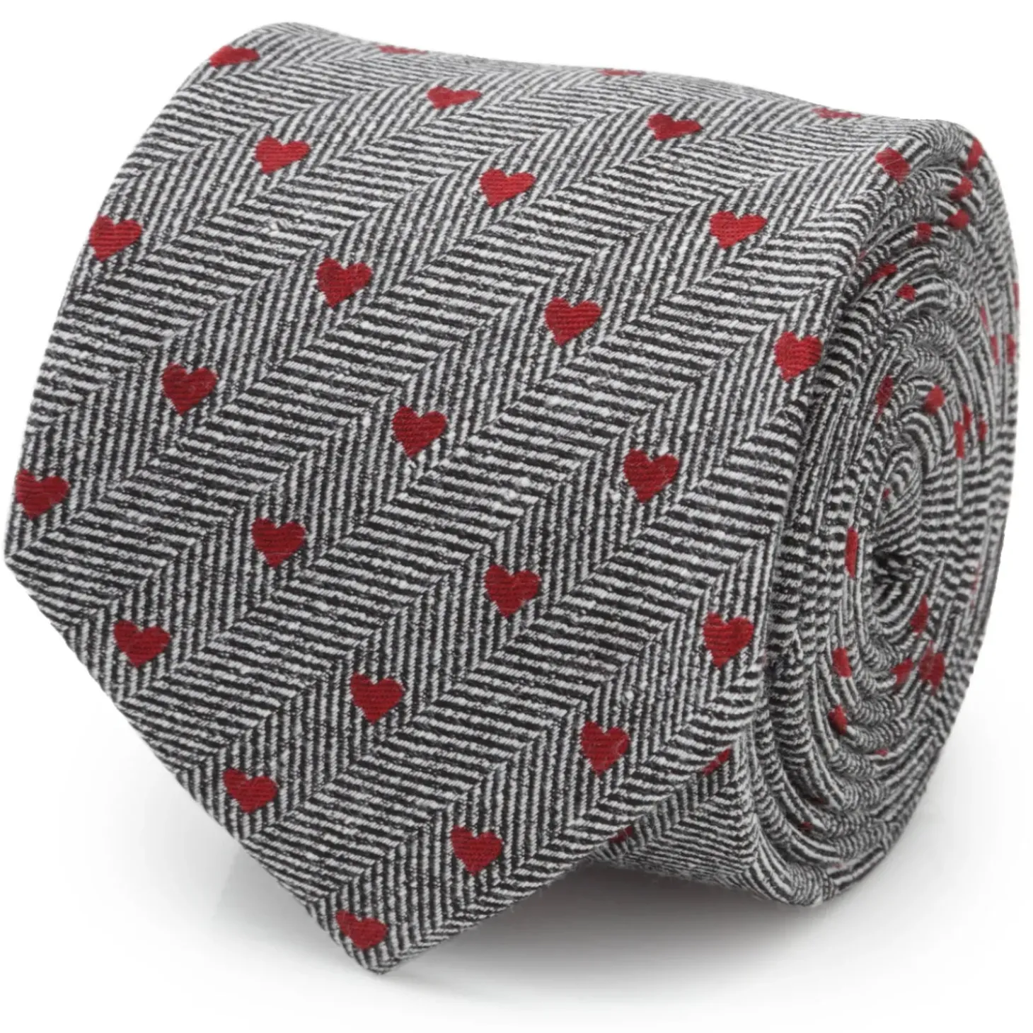 Cufflinks, Inc. Herringbone Heart Men's Tie