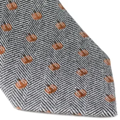 Cufflinks, Inc. Holiday Pumpkin Herringbone Tie