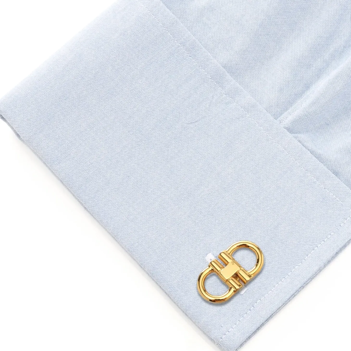 Ox and Bull Trading Co. Horse Bit Gold Stainless Steel Cufflinks