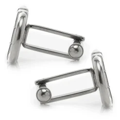Ox and Bull Trading Co. Horse Bit Stainless Steel Cufflinks
