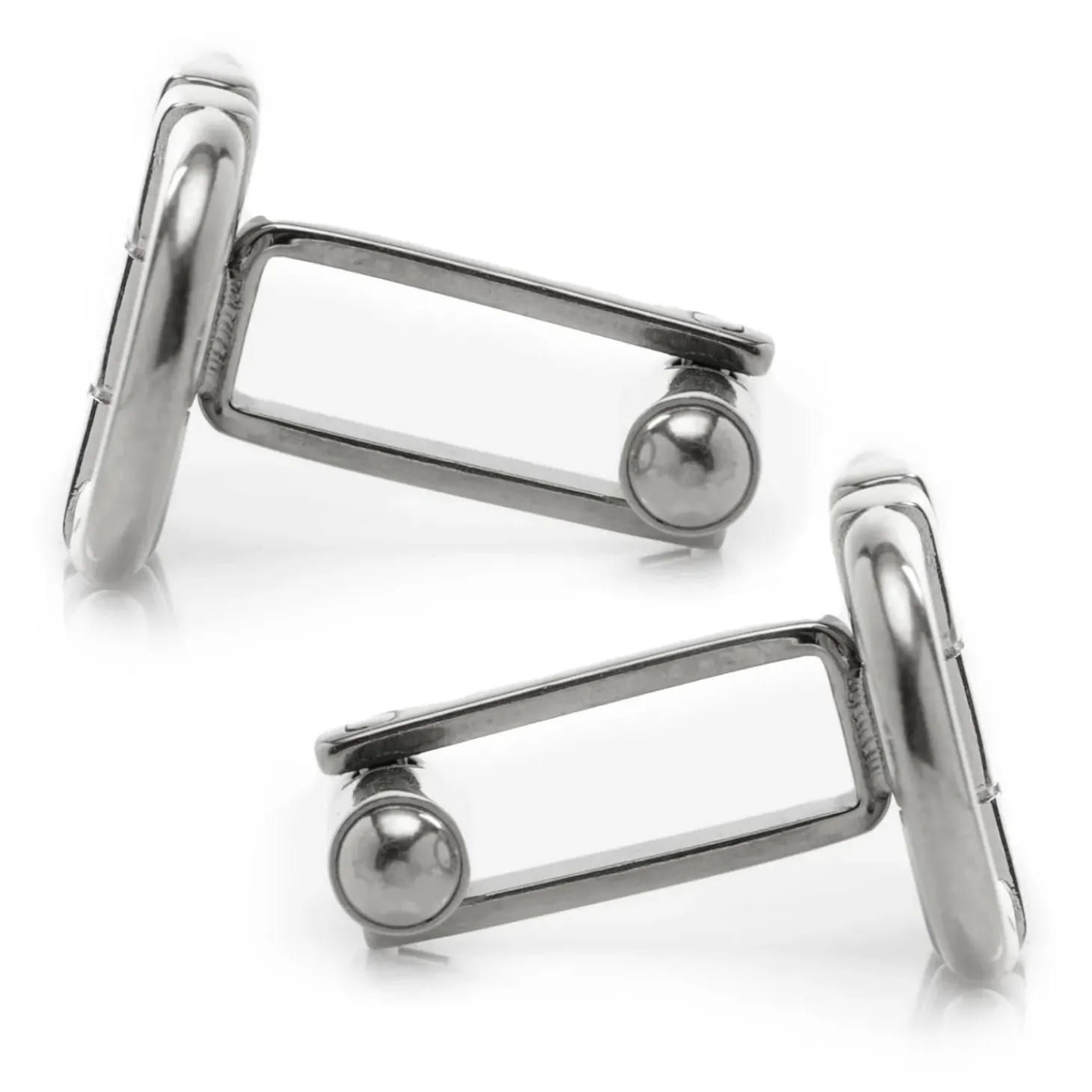 Ox and Bull Trading Co. Horse Bit Stainless Steel Cufflinks