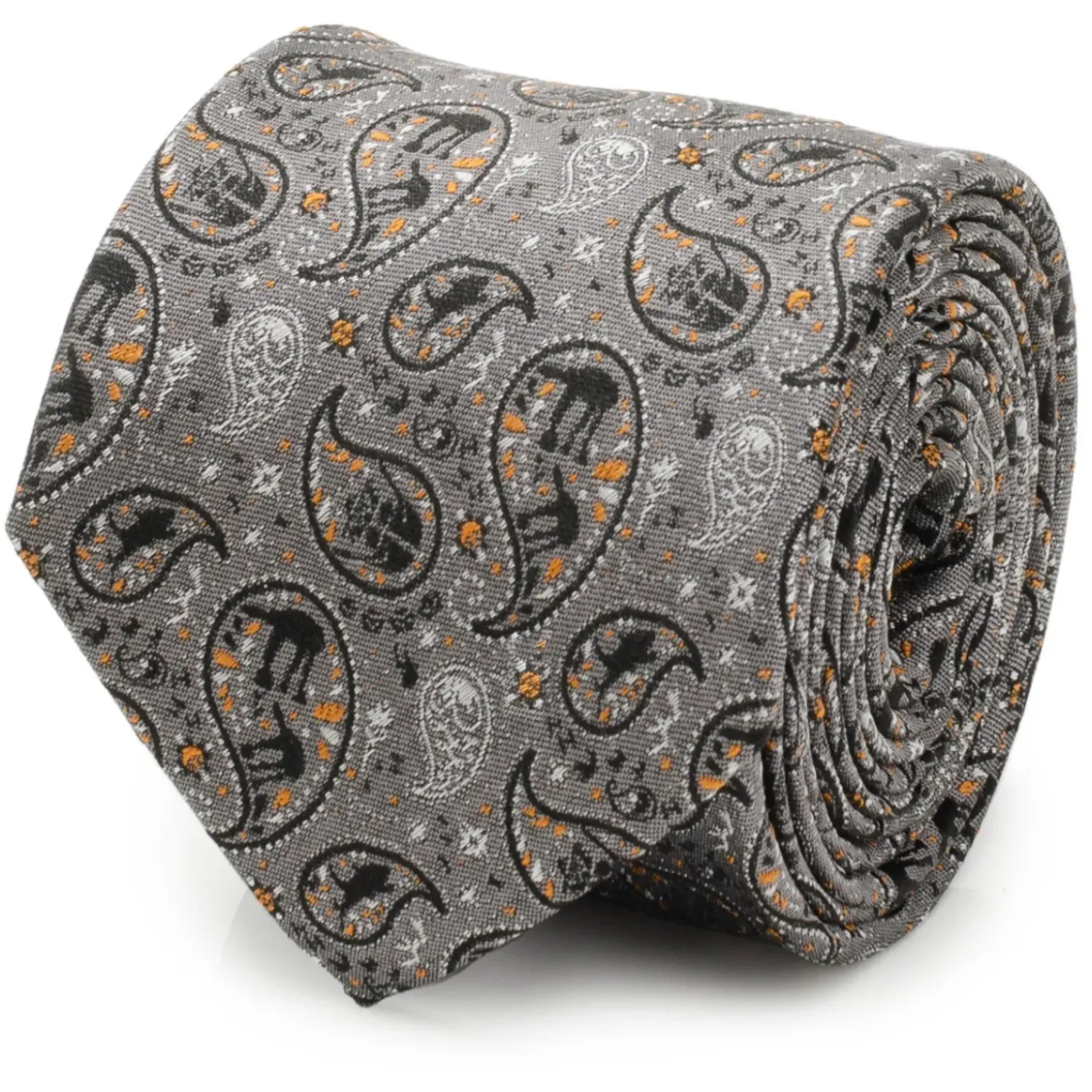 Star Wars Hoth Battle Paisley Gray Men's Tie
