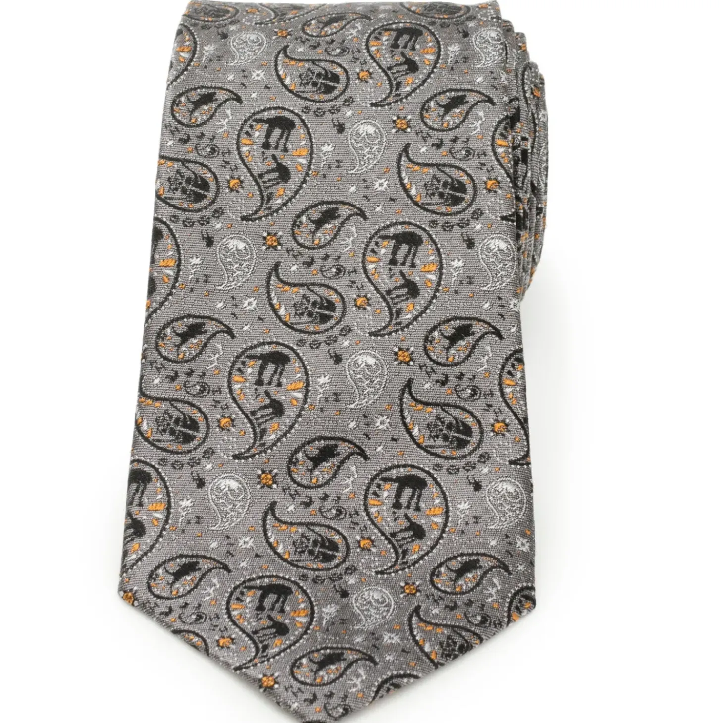 Star Wars Hoth Battle Paisley Gray Men's Tie