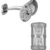 Jacob & Co. Hour Glass Cufflinks with White Diamonds