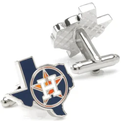MLB Houston Astros State Shaped Cufflinks