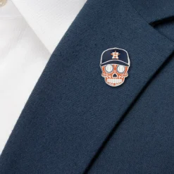 MLB Houston Astros Sugar Skull Lapel Pin
