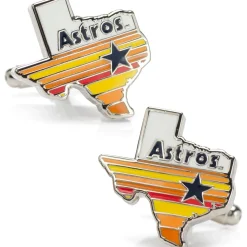MLB Houston Astros Tequila Sunrise Cufflinks