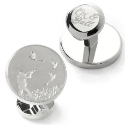 Ox and Bull Trading Co. Hunter Silver Cufflinks