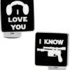 Star Wars I Love You I Know Icon Cufflinks