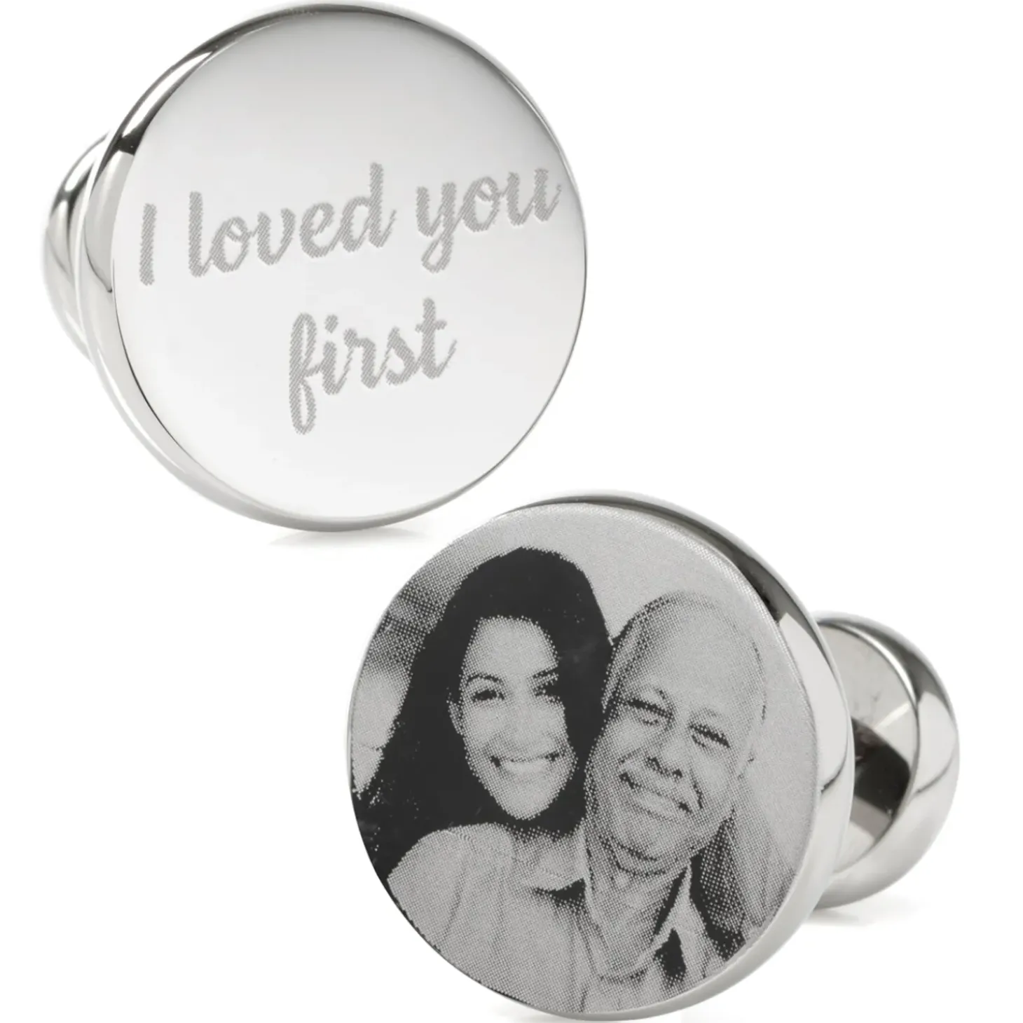 Ox and Bull Trading Co. I Loved You First Custom Photo Cufflinks