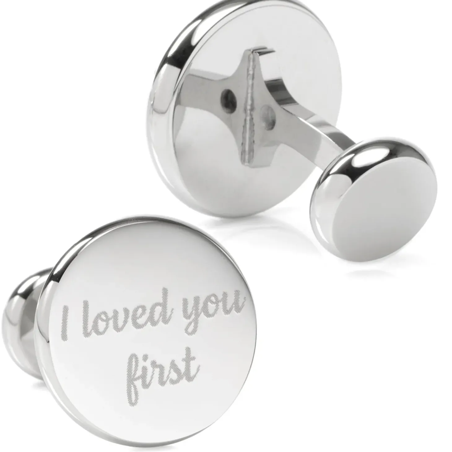 Ox and Bull Trading Co. I Loved You First Custom Photo Cufflinks