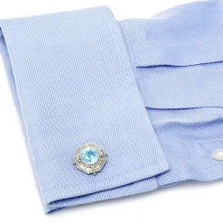 Konstantino Ice Blue Topaz Cufflinks