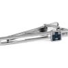 Tateossian Interlock Crystals Tie Clip