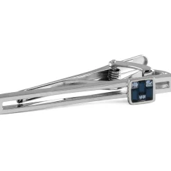 Tateossian Interlock Crystals Tie Clip