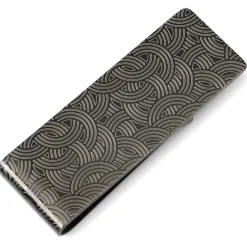 Ox and Bull Trading Co. Interlocked Circular Stainless Steel Gunmetal Engravable Money Clip
