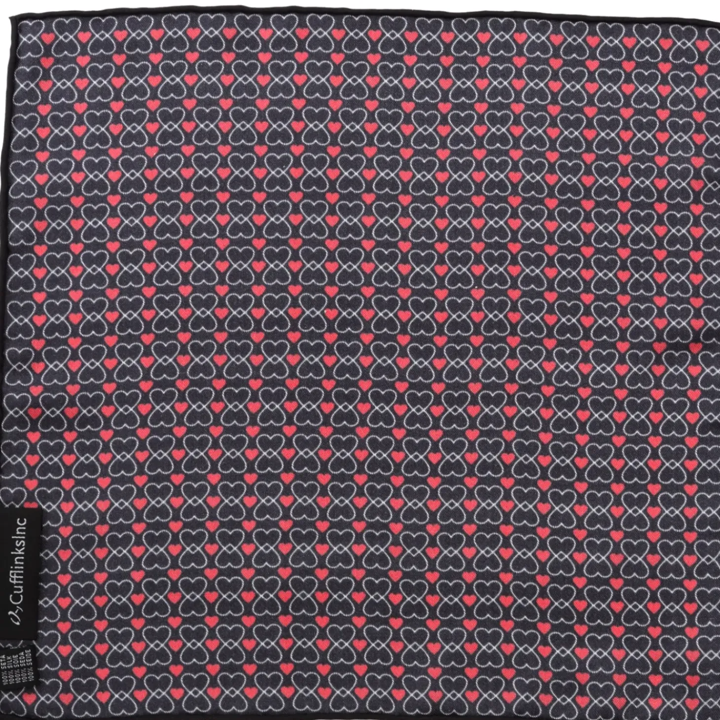 Cufflinks, Inc. Intertwined Hearts Pocket Square