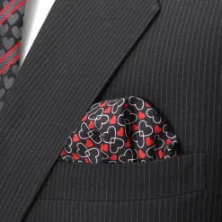 Cufflinks, Inc. Intertwined Hearts Pocket Square