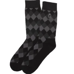 Marvel Iron Man Argyle Black Men's Socks