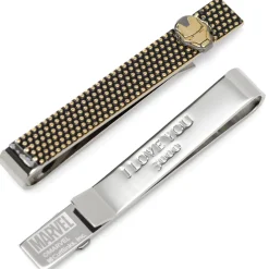Marvel Iron Man "I Love You 3000" Textured Hidden Message Tie Bar