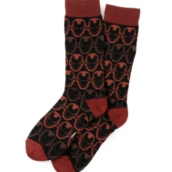 Marvel Iron Man Red Ombre Men's Socks