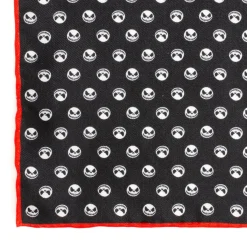 Disney Jack Skellington Men's Black Pocket Square
