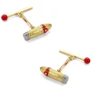 Deakin & Francis 18K Yellow Gold Cigar & Matchstick Cufflinks