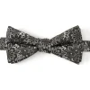 Ox and Bull Trading Co. Kaleido Floral Charcoal Men's Bow Tie