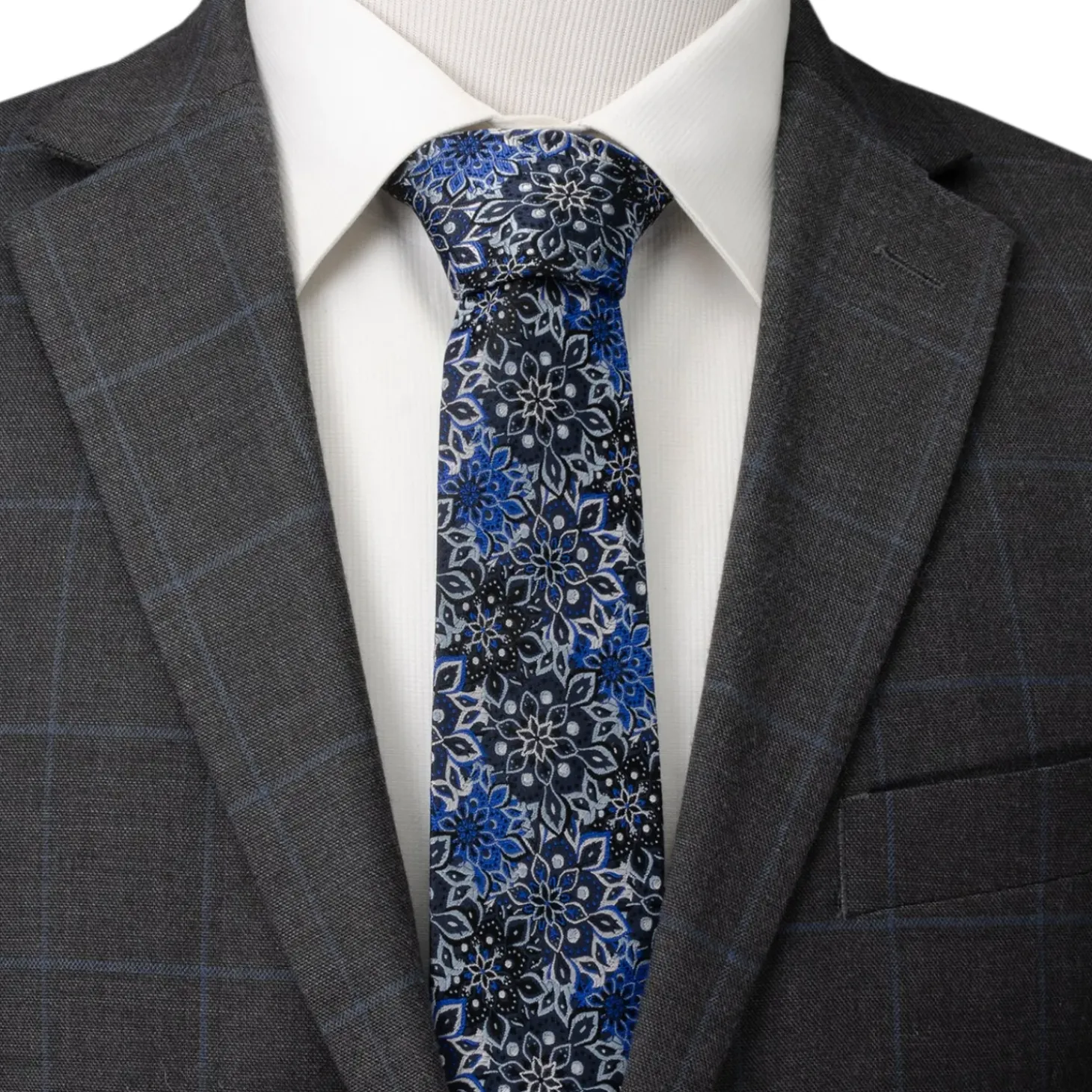 Ox and Bull Trading Co. Kaleido Floral Navy Men's Tie