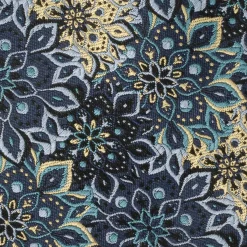 Ox and Bull Trading Co. Kaleido Floral Navy Tan Accented Men's Tie
