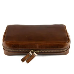Moore & Giles Kent Travel Kit in Brompton Brown