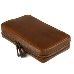 Moore & Giles Kent Travel Kit in Brompton Brown