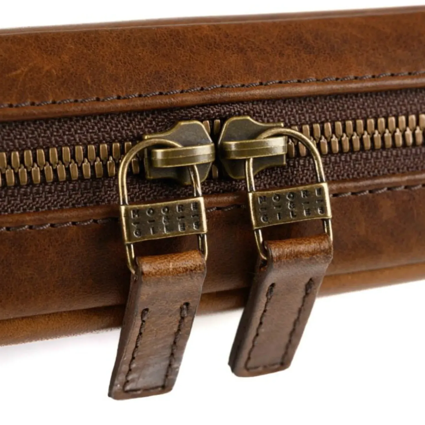 Moore & Giles Kent Travel Kit in Brompton Brown
