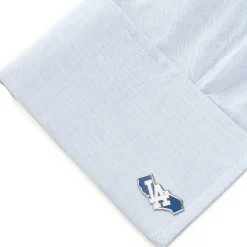 MLB LA Dodgers State Shaped Cufflinks