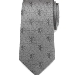 Game of Thrones Lannister Geometric Sword Gray Men's Tie