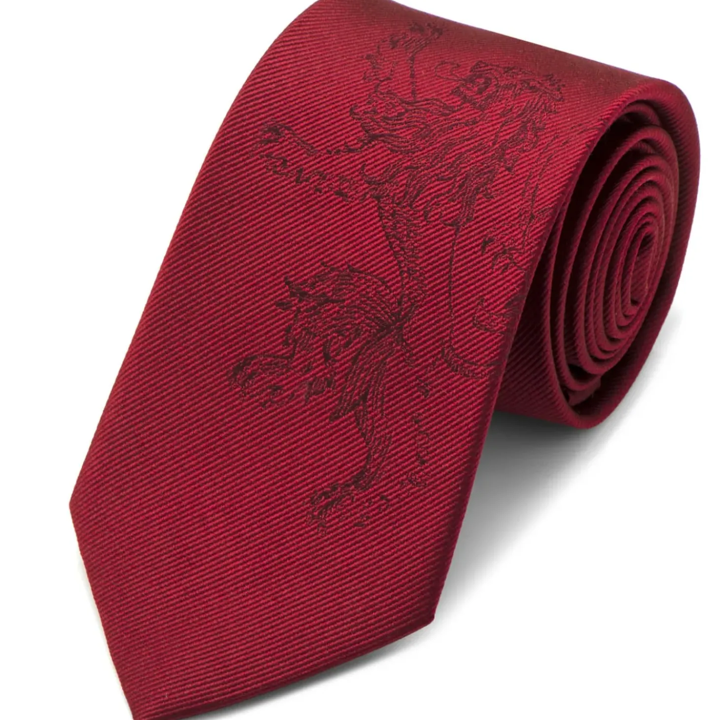 Game of Thrones Lannister Lion Red Men's Tie