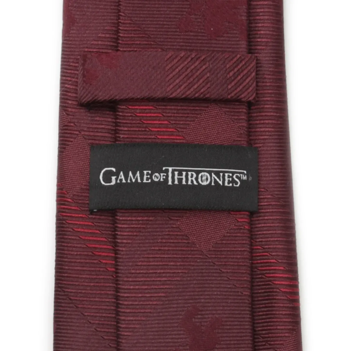 Game of Thrones Lannister Lion Red Plaid Silk Men's Tie